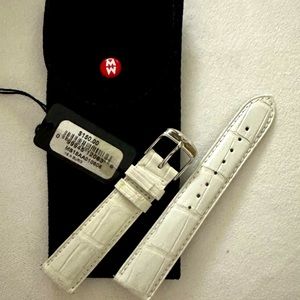 ‼️NEW MICHELE WHITE ALLIGATOR WATCH STRAP BAND‼️CSX